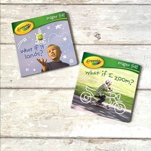 Board Books Set of 2 Baby Toddler By Crayola What If It Lands Zoom Kids